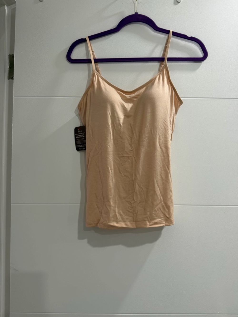 Aritzia Nude Peach Spaghetti Strap Camisole new it’s a natural color